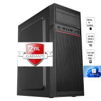 PCPRO OFİS PC  I5-12400 16GB Ram 512GB M.2 NVMe SSD WIN11PRO Masaüstü Ev Ofis Bilgisayarı